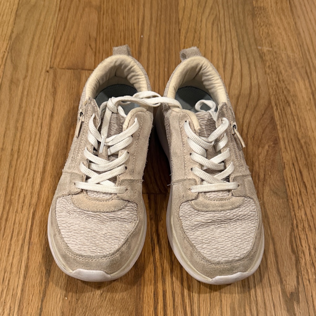 Vionic Tan Sneakers With White Accents